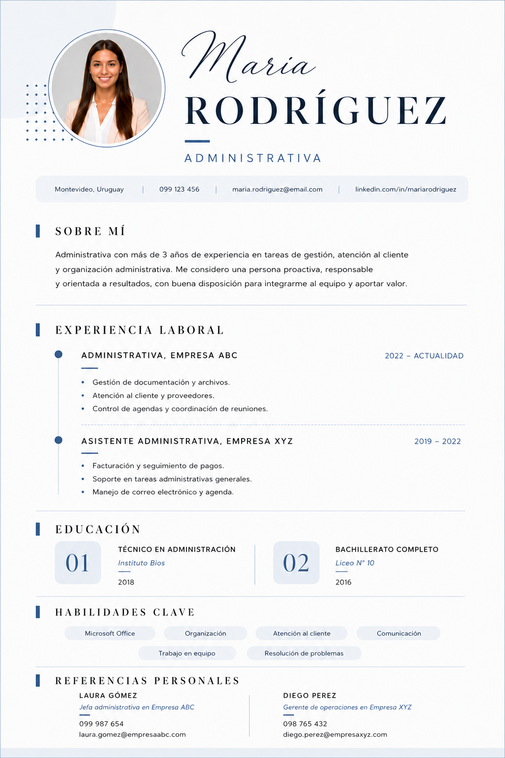 Vista previa de plantilla creativa